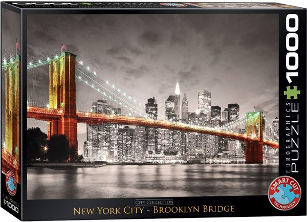 Eurographics (6000-0662) - "New York City Brooklyn Bridge" - 1000 brikker puslespil