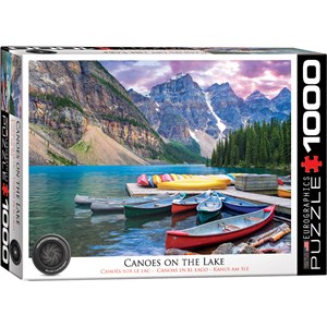 Eurographics (6000-0693) - "Canoes on the Lake" - 1000 brikker puslespil