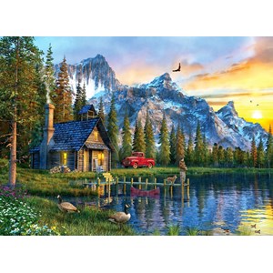 Anatolian (1024) - Dominic Davison: "Sunset Cabin" - 1000 brikker puslespil