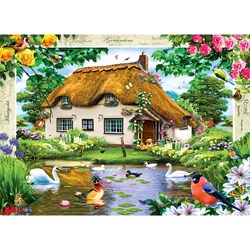 MasterPieces (71404) - Howard Robinson: "Swan Cottage" - 1000 brikker puslespil