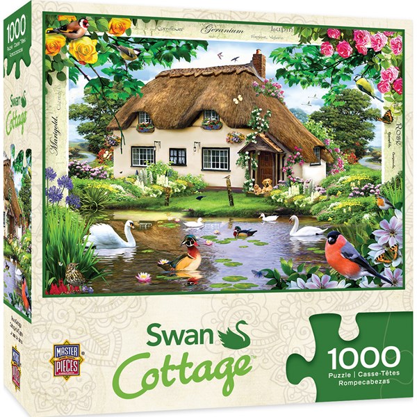 MasterPieces (71404) - Howard Robinson: "Swan Cottage" - 1000 brikker puslespil