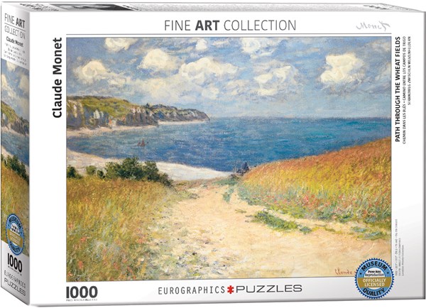 Eurographics (6000-1499) - Claude Monet: "Sti gennem hvedemarkerne" - 1000 brikker puslespil