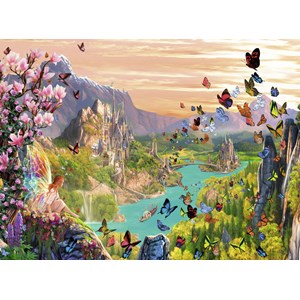 Ravensburger (13233) - Garry Walton: "Fairy Valley" - 300 brikker puslespil