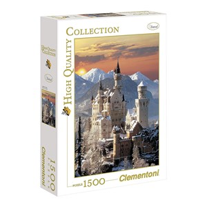 Clementoni (31925) - "Schloss Neuschwanstein" - 1500 brikker puslespil