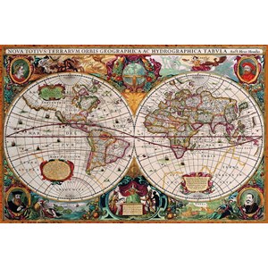 Eurographics (8220-1997) - "Antikt Verdenskort" - 2000 brikker puslespil