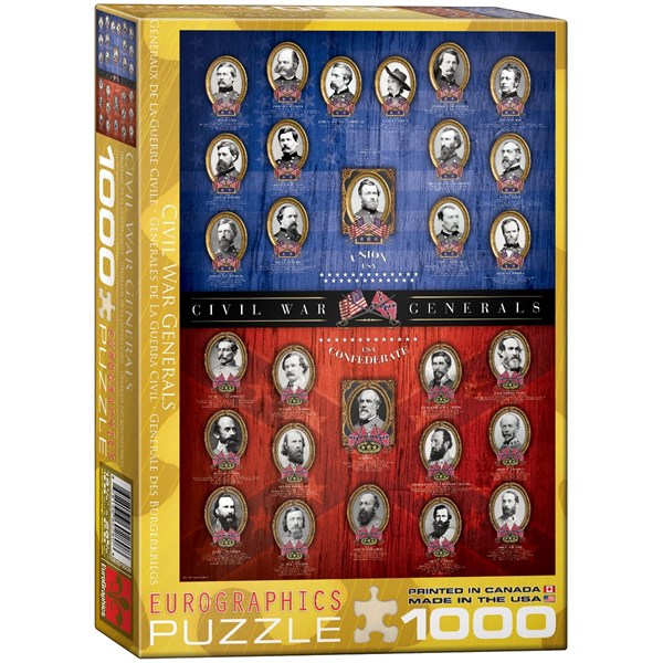 Eurographics (6000-0280) - "Civil War Generals" - 1000 brikker puslespil