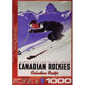 Eurographics (6000-0326) - "Banff and Lake Louise Ski Areas" - 1000 brikker puslespil