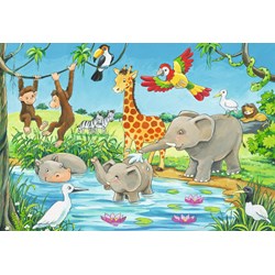 Ravensburger (05449) - "Waterhole Fun" - 24 brikker puslespil