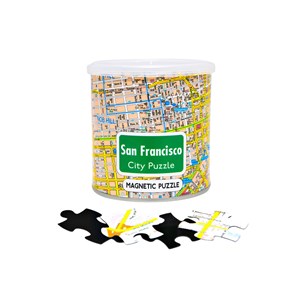Geo Toys (GEO 235) - "City Magnetic Puzzle San Francisco" - 100 brikker puslespil
