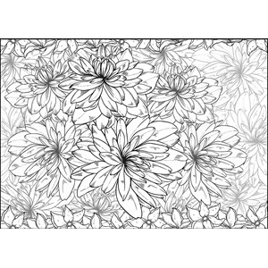 Tactic (54205) - "Colour in Floral" - 1000 brikker puslespil