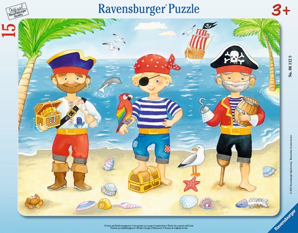 Ravensburger (06112) - "Pirates Voyage of Discovery" - 15 brikker puslespil