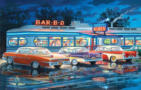 SunsOut (39765) - Ken Zylla: "Dining Out" - 1000 brikker puslespil