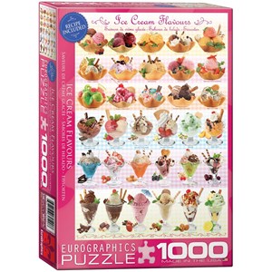 Eurographics (6000-0590) - "Ice Cream Flavours" - 1000 brikker puslespil