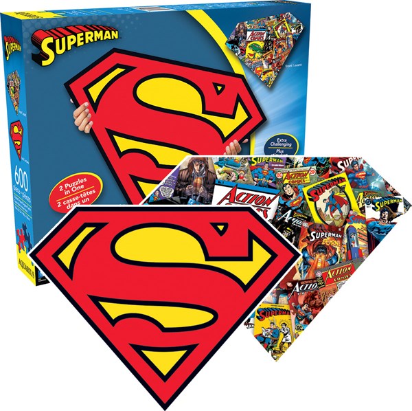Aquarius (75017) - "Superman Logo" - 600 brikker puslespil