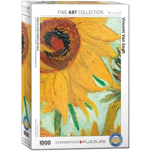 Eurographics (6000-5429) - Vincent van Gogh: "Twelve Sunflowers (Detail)" - 1000 brikker puslespil