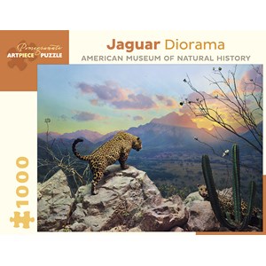 Pomegranate (AA956) - "Jaguar Diorama" - 1000 brikker puslespil