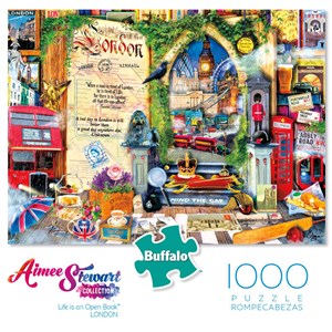 Buffalo Games (11741) - Aimee Stewart: "London (Life is an Open Book)" - 1000 brikker puslespil