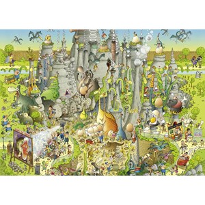 Heye (29727) - Marino Degano: "Jurassic Habitat" - 1000 brikker puslespil
