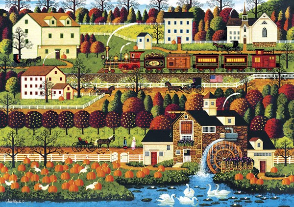 Buffalo Games (3717) - Charles Wysocki: "Honey Valley" - 500 brikker puslespil