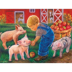 SunsOut (35838) - Tricia Reilly-Matthews: "Farm Boy" - 300 brikker puslespil