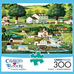Buffalo Games (2621) - Charles Wysocki: "Country Gardens" - 300 brikker puslespil