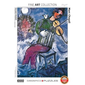Eurographics (6000-0852) - Marc Chagall: "The Blue Violinist" - 1000 brikker puslespil