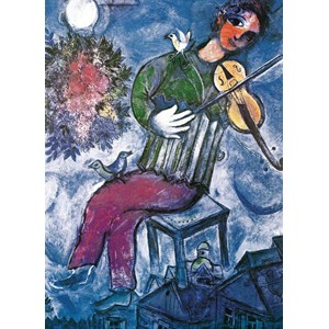 Eurographics (6000-0852) - Marc Chagall: "The Blue Violinist" - 1000 brikker puslespil