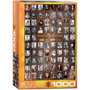 Eurographics (6000-0249) - "Famous Writers" - 1000 brikker puslespil