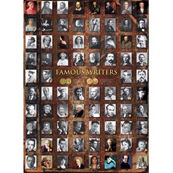 Eurographics (6000-0249) - "Famous Writers" - 1000 brikker puslespil