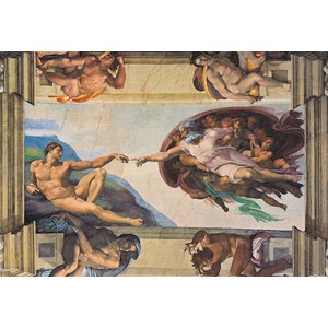 Clementoni (31402) - Michelangelo: "The Creation of Man" - 1000 brikker puslespil