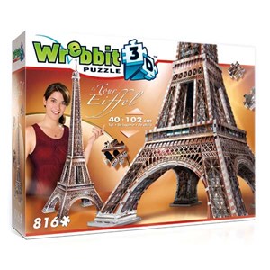 Wrebbit (W3D-2009) - "Le Tour Eiffel" - 816 brikker puslespil
