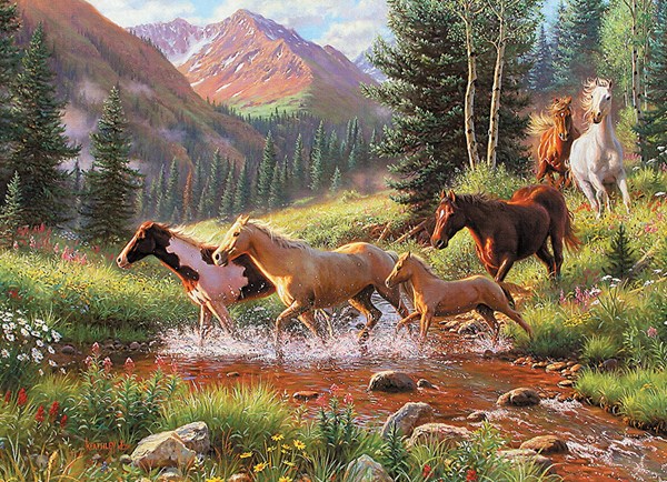Cobble Hill (51844) - Mark Keathley: "Mountain Thunder" - 1000 brikker puslespil