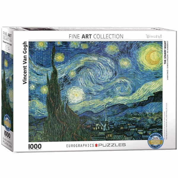 Eurographics (6000-1204) - Vincent van Gogh: "The Starry Night" - 1000 brikker puslespil