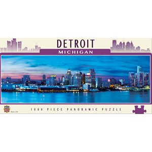 MasterPieces (71597) - "Detroit, Michigan" - 1000 brikker puslespil