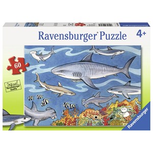 Ravensburger (09628) - "Sea of Sharks" - 60 brikker puslespil