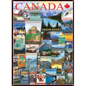 Eurographics (6000-0778) - "Rejs i Canada" - 1000 brikker puslespil