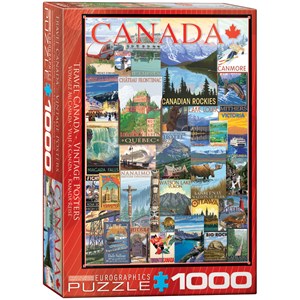 Eurographics (6000-0778) - "Rejs i Canada" - 1000 brikker puslespil