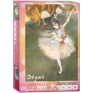 Eurographics (6000-2033) - Edgar Degas: "The Star (Dancer on Stage)" - 1000 brikker puslespil