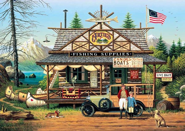 Buffalo Games (2619) - Charles Wysocki: "Proud Lil' Angler" - 300 brikker puslespil