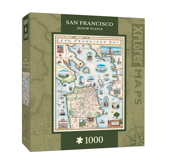 MasterPieces (71705) - "San Francisco Bay" - 1000 brikker puslespil