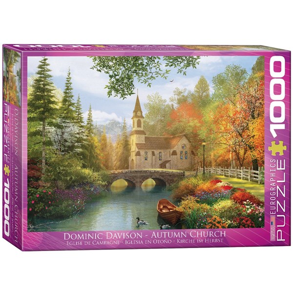 Eurographics (6000-0695) - Dominic Davison: "Autumn Church" - 1000 brikker puslespil
