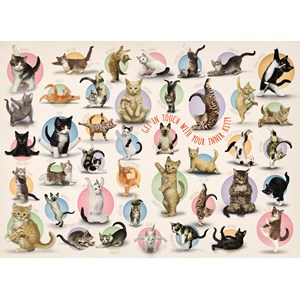 Eurographics (8300-0991) - "Yoga Kittens" - 300 brikker puslespil