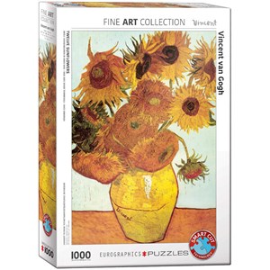 Eurographics (6000-3688) - Vincent van Gogh: "Twelve Sunflowers" - 1000 brikker puslespil