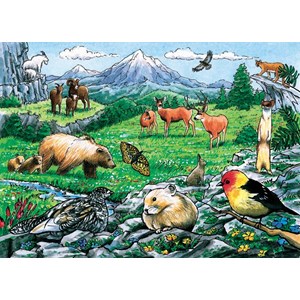Cobble Hill (58806) - "Rocky Mountain Wildlife" - 35 brikker puslespil