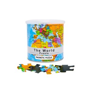 Geo Toys (GEO 240) - "City Magnetic Puzzle World" - 100 brikker puslespil