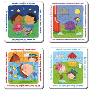Gibsons (G1003) - "My Nursery Rhymes" - 4 6 brikker puslespil