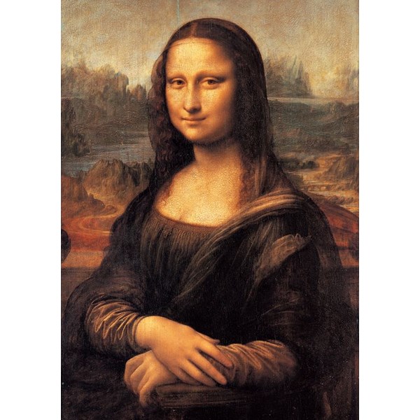 Piatnik (5395) - Leonardo Da Vinci: "Mona Lisa" - 1000 brikker puslespil