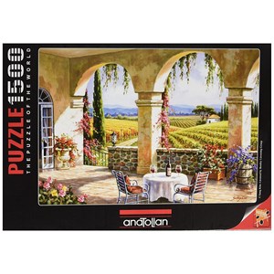 Anatolian (4523) - "Wine Country Terrace" - 1500 brikker puslespil