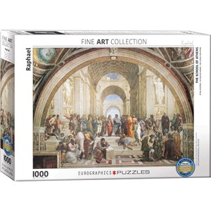Eurographics (6000-4141) - Raphael: "School of Athens" - 1000 brikker puslespil