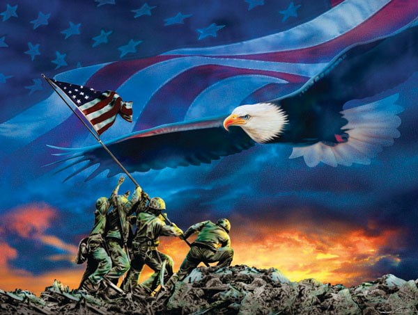 SunsOut (69038) - "Grand Old Flag" - 500 brikker puslespil